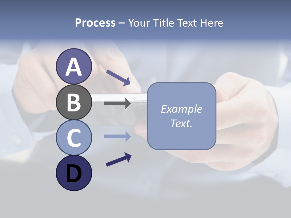 A Man Holding A Cell Phone In His Hand PowerPoint Template