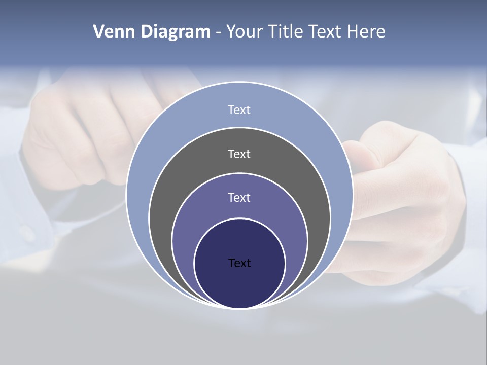 A Man Holding A Cell Phone In His Hand PowerPoint Template