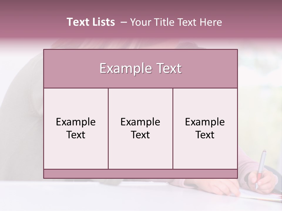 A Woman And A Girl Writing On A Piece Of Paper PowerPoint Template