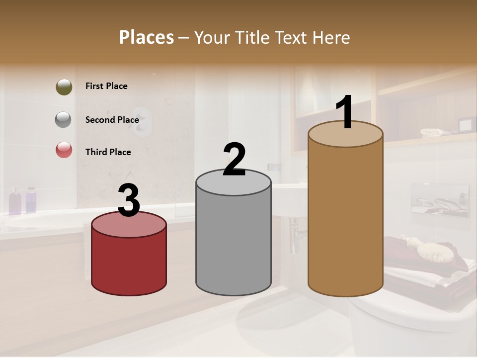 A Bath Room With A Toilet A Sink And A Bath Tub PowerPoint Template