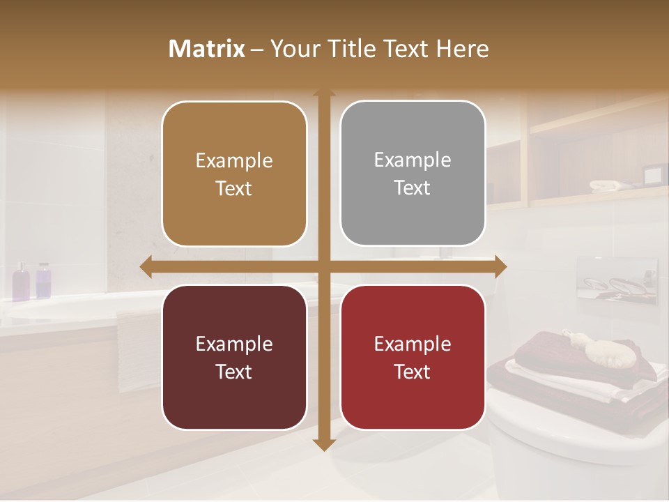 A Bath Room With A Toilet A Sink And A Bath Tub PowerPoint Template