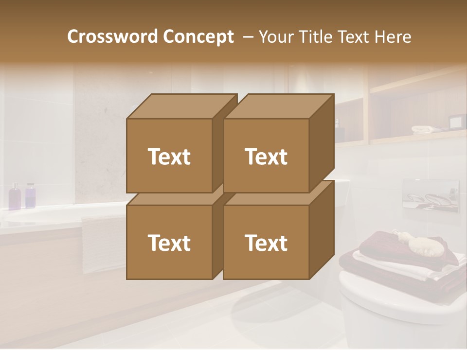 A Bath Room With A Toilet A Sink And A Bath Tub PowerPoint Template