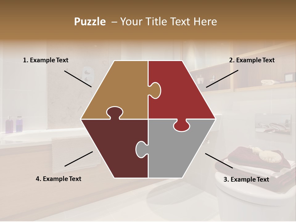 A Bath Room With A Toilet A Sink And A Bath Tub PowerPoint Template