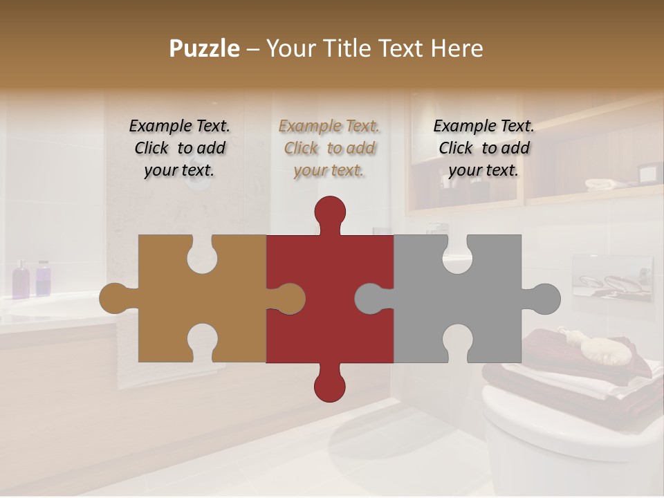 A Bath Room With A Toilet A Sink And A Bath Tub PowerPoint Template