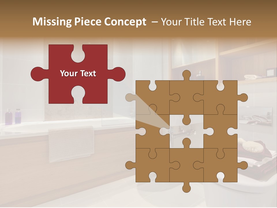 A Bath Room With A Toilet A Sink And A Bath Tub PowerPoint Template