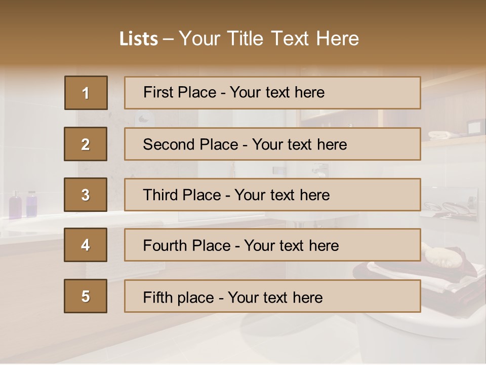 A Bath Room With A Toilet A Sink And A Bath Tub PowerPoint Template