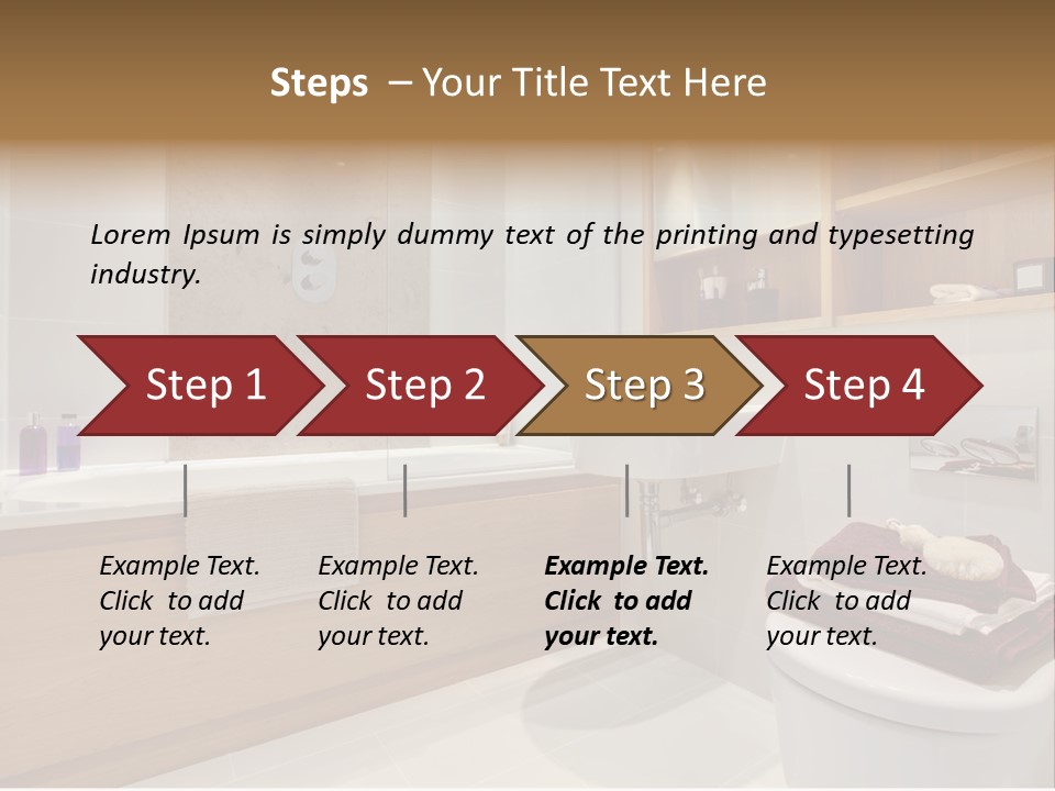 A Bath Room With A Toilet A Sink And A Bath Tub PowerPoint Template