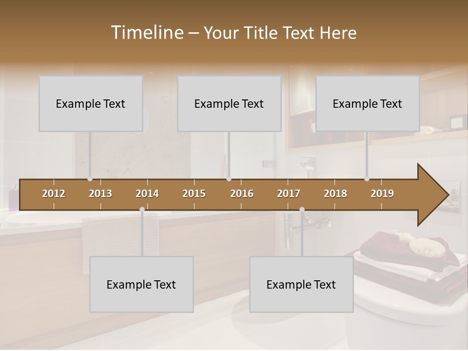 A Bath Room With A Toilet A Sink And A Bath Tub PowerPoint Template