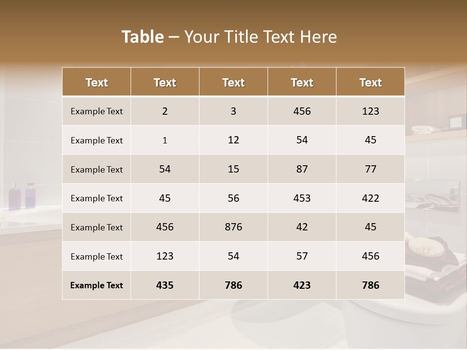 A Bath Room With A Toilet A Sink And A Bath Tub PowerPoint Template