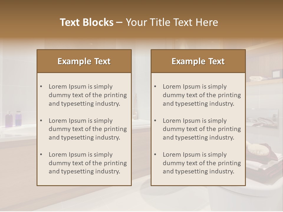 A Bath Room With A Toilet A Sink And A Bath Tub PowerPoint Template