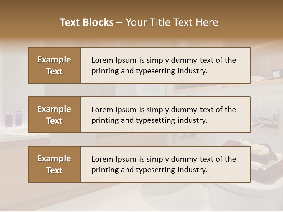 A Bath Room With A Toilet A Sink And A Bath Tub PowerPoint Template