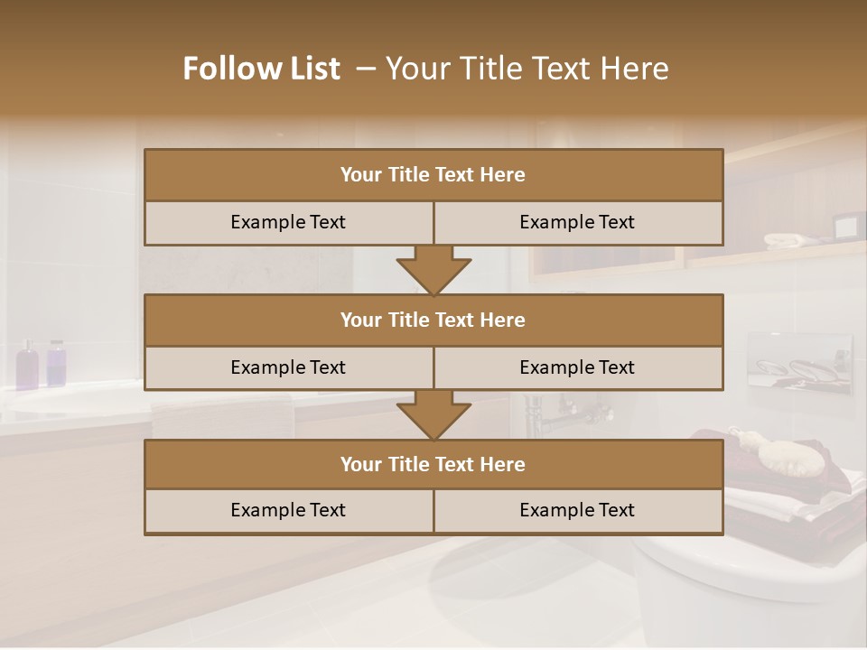 A Bath Room With A Toilet A Sink And A Bath Tub PowerPoint Template