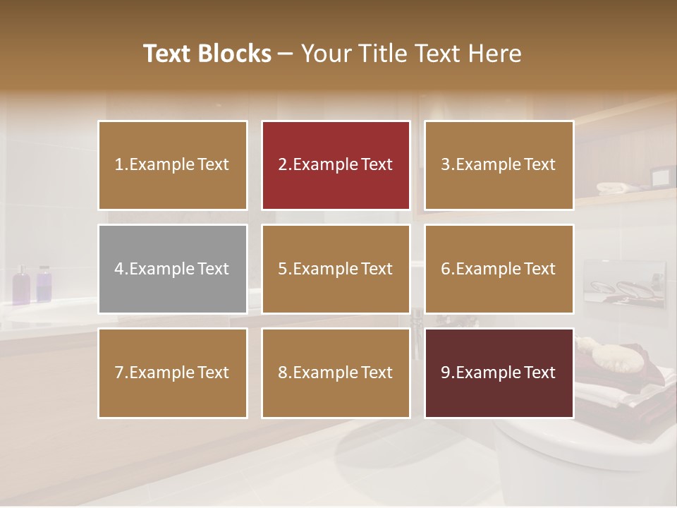 A Bath Room With A Toilet A Sink And A Bath Tub PowerPoint Template