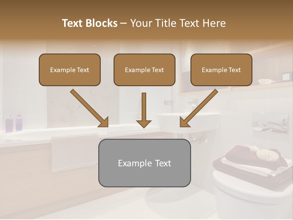 A Bath Room With A Toilet A Sink And A Bath Tub PowerPoint Template