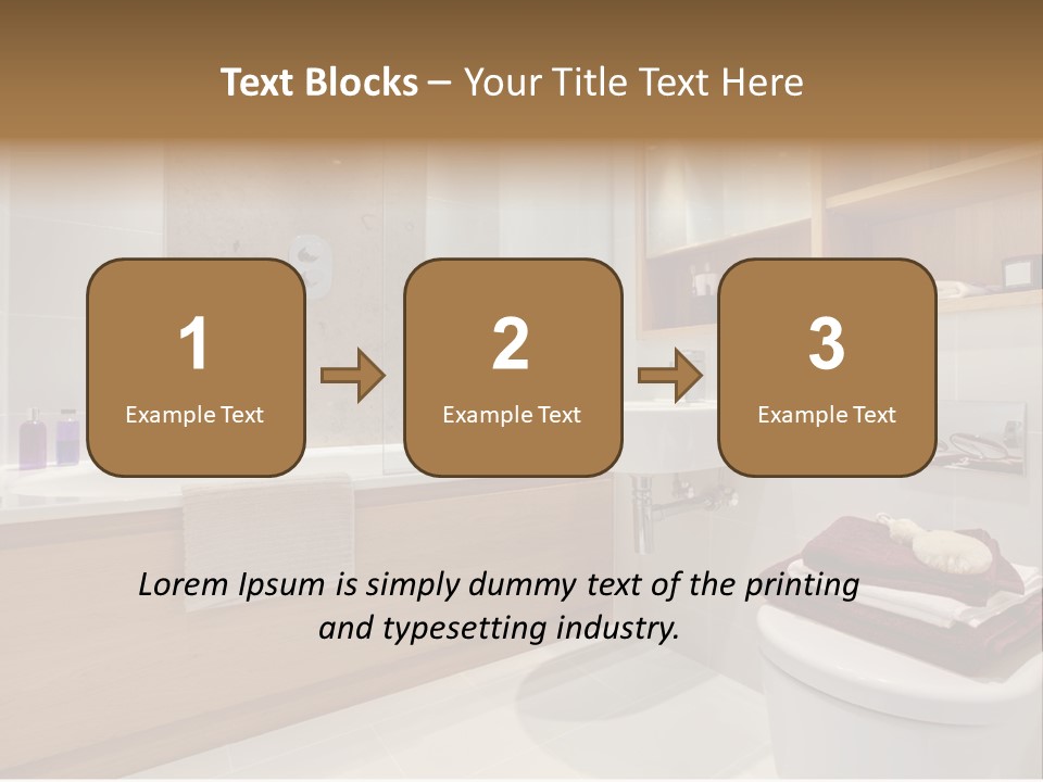 A Bath Room With A Toilet A Sink And A Bath Tub PowerPoint Template