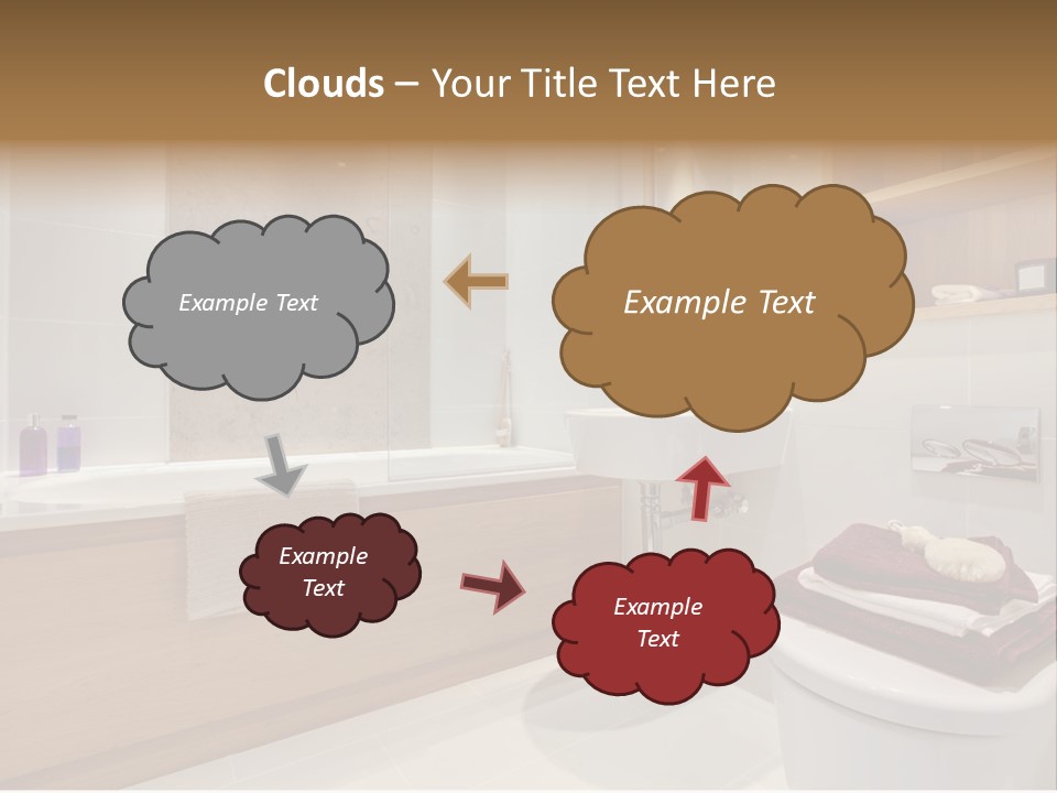 A Bath Room With A Toilet A Sink And A Bath Tub PowerPoint Template