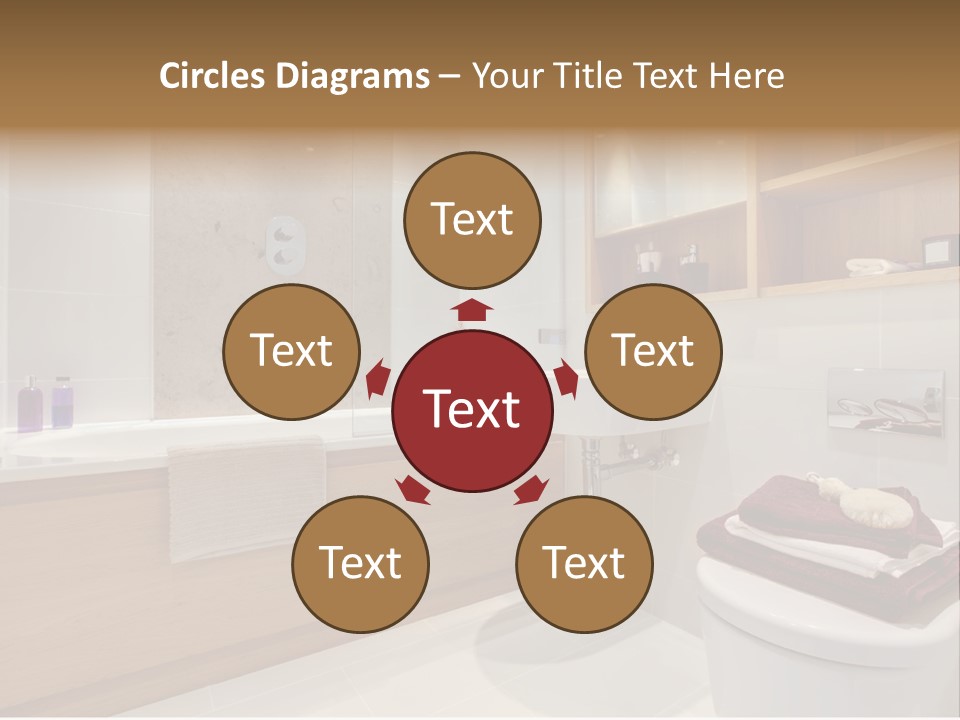 A Bath Room With A Toilet A Sink And A Bath Tub PowerPoint Template