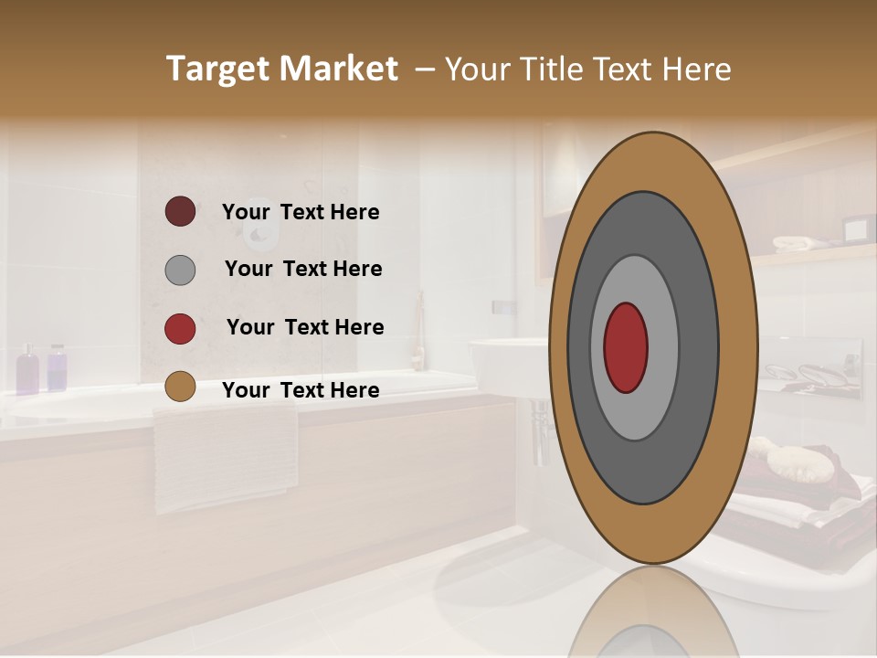 A Bath Room With A Toilet A Sink And A Bath Tub PowerPoint Template