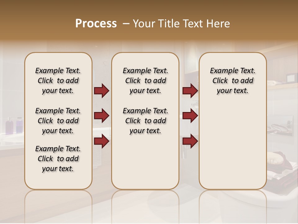 A Bath Room With A Toilet A Sink And A Bath Tub PowerPoint Template