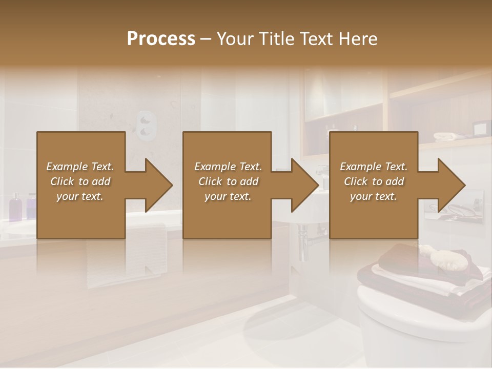 A Bath Room With A Toilet A Sink And A Bath Tub PowerPoint Template