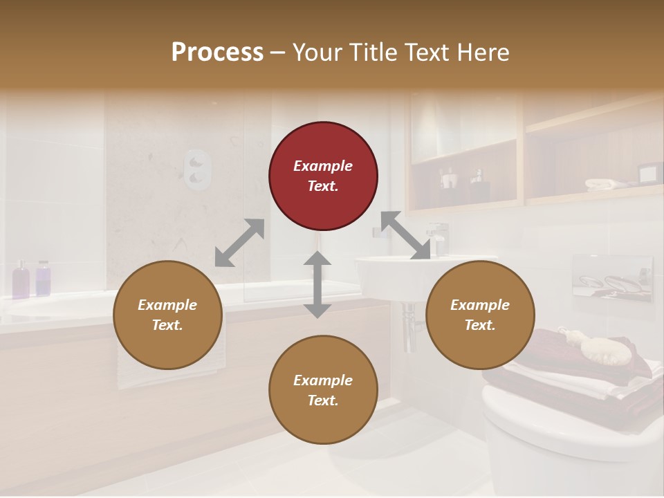 A Bath Room With A Toilet A Sink And A Bath Tub PowerPoint Template