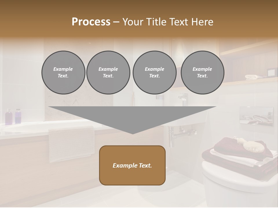 A Bath Room With A Toilet A Sink And A Bath Tub PowerPoint Template
