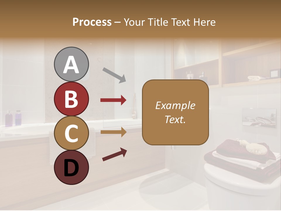 A Bath Room With A Toilet A Sink And A Bath Tub PowerPoint Template