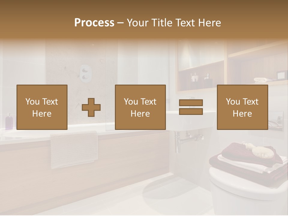 A Bath Room With A Toilet A Sink And A Bath Tub PowerPoint Template
