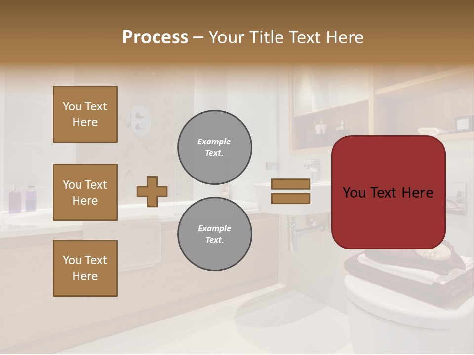 A Bath Room With A Toilet A Sink And A Bath Tub PowerPoint Template