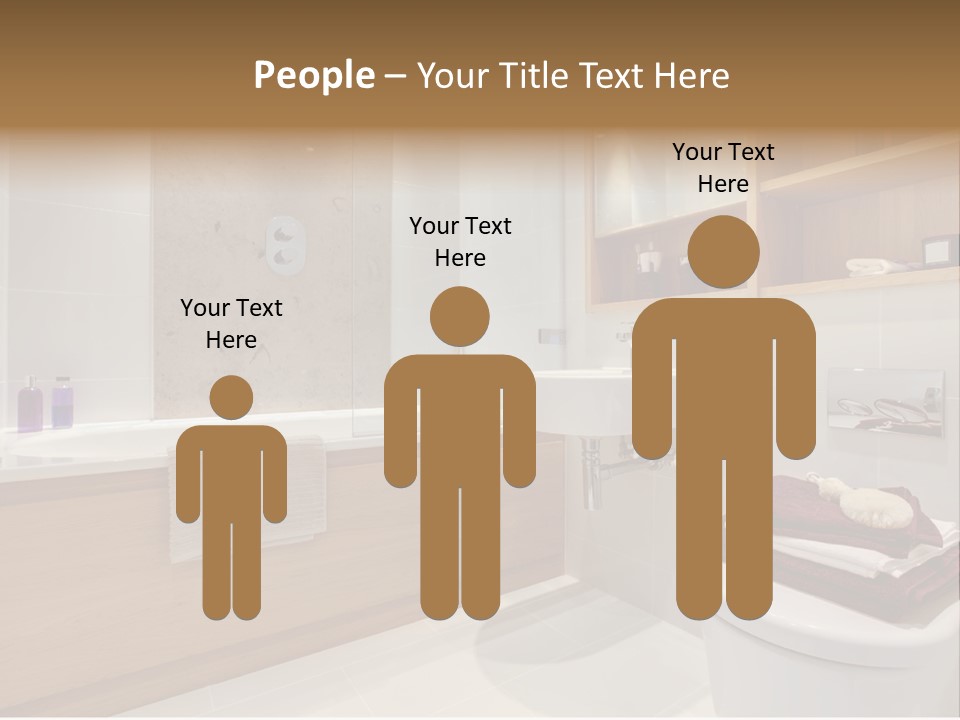 A Bath Room With A Toilet A Sink And A Bath Tub PowerPoint Template