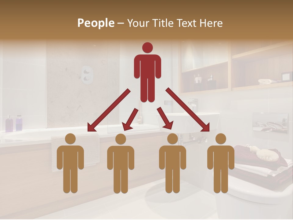 A Bath Room With A Toilet A Sink And A Bath Tub PowerPoint Template