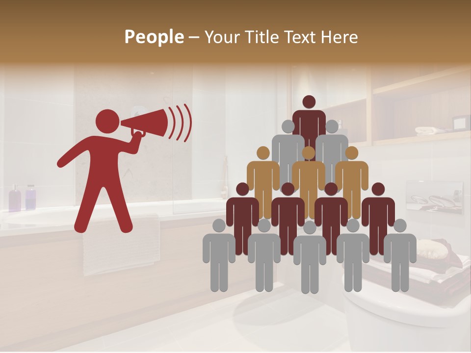 A Bath Room With A Toilet A Sink And A Bath Tub PowerPoint Template