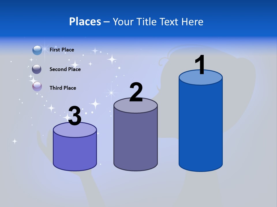 A Silhouette Of A Woman Holding A Star In Her Hand PowerPoint Template