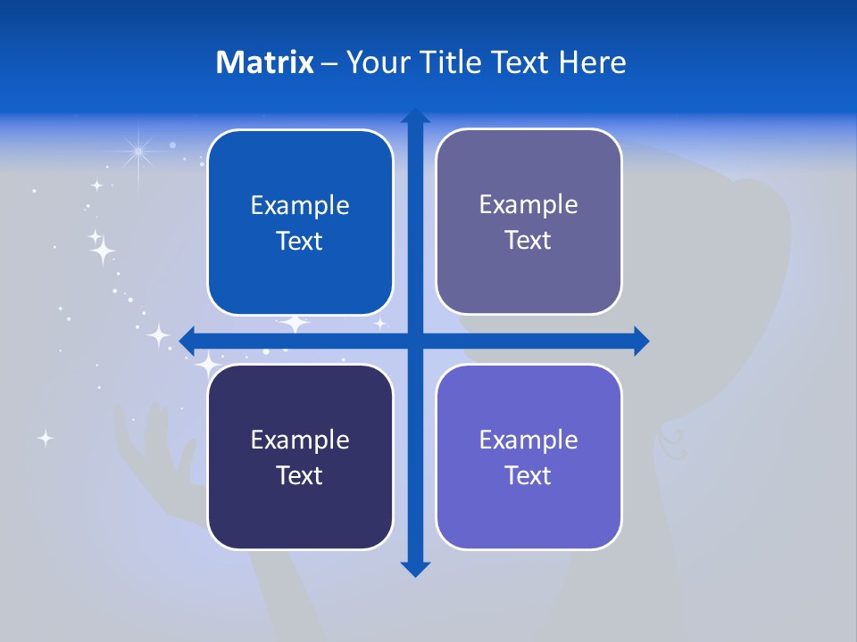 A Silhouette Of A Woman Holding A Star In Her Hand PowerPoint Template