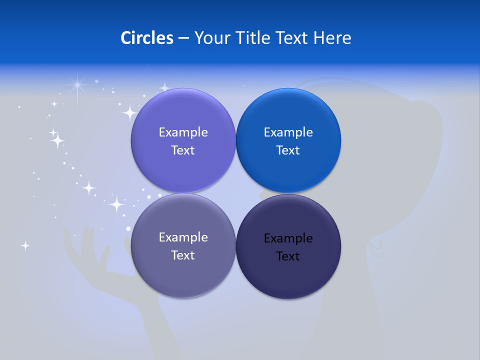 A Silhouette Of A Woman Holding A Star In Her Hand PowerPoint Template