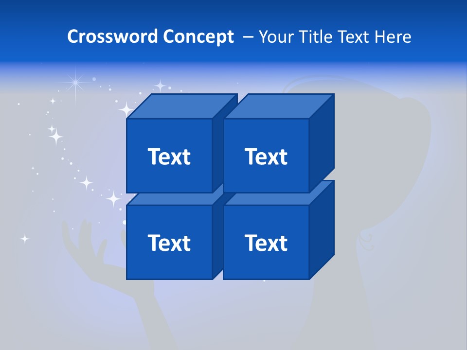 A Silhouette Of A Woman Holding A Star In Her Hand PowerPoint Template