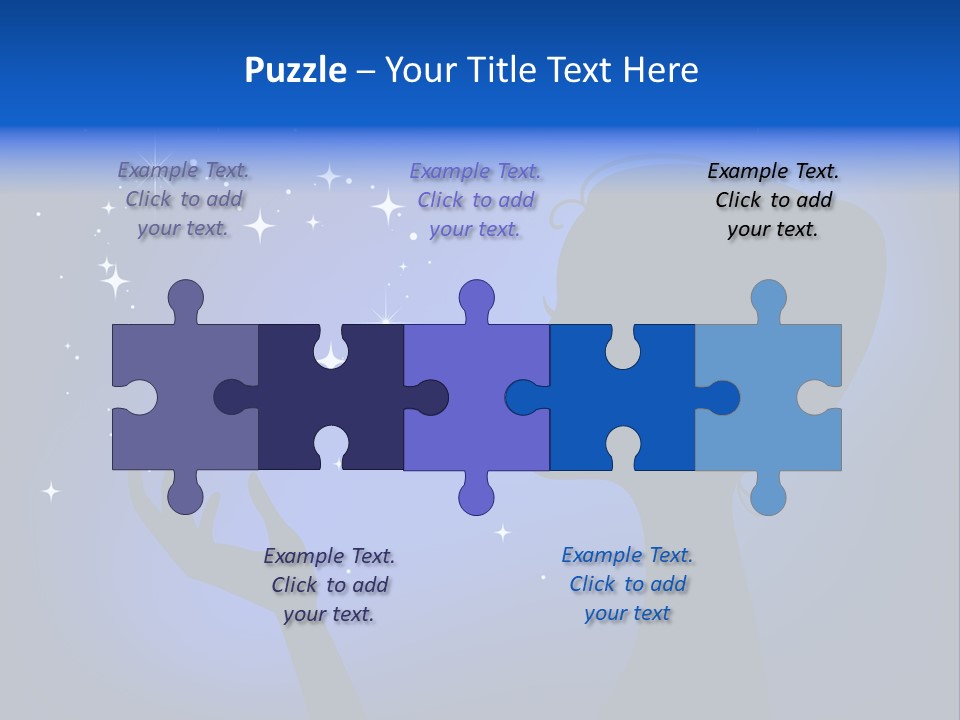 A Silhouette Of A Woman Holding A Star In Her Hand PowerPoint Template