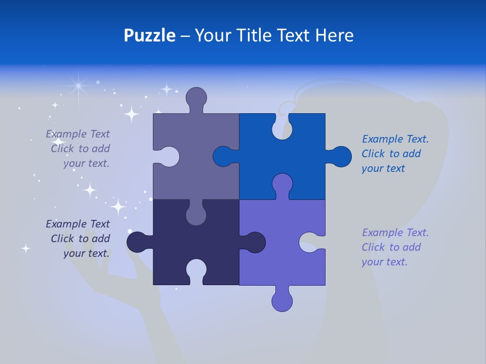 A Silhouette Of A Woman Holding A Star In Her Hand PowerPoint Template