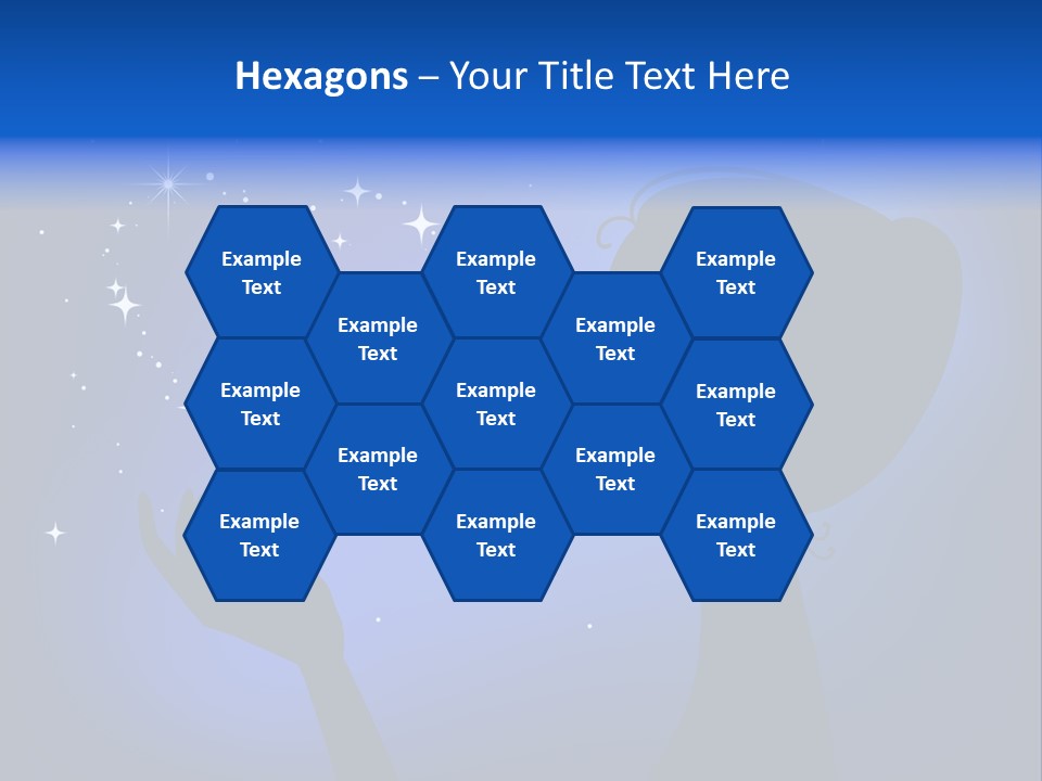 A Silhouette Of A Woman Holding A Star In Her Hand PowerPoint Template