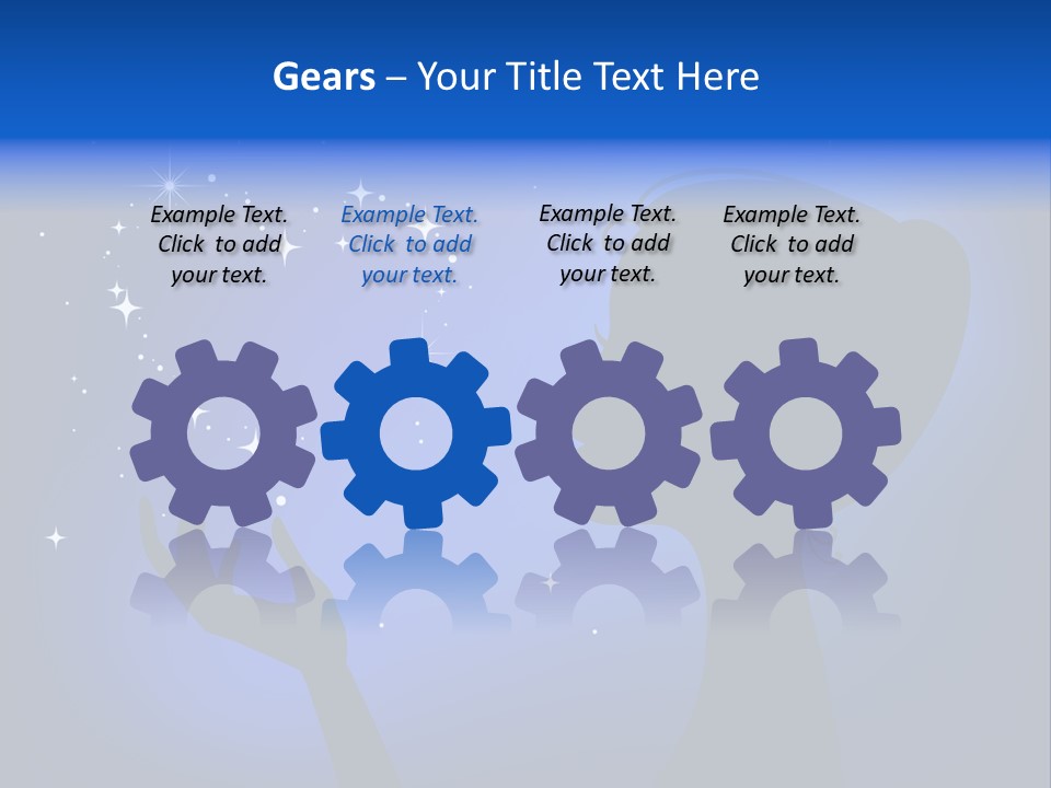 A Silhouette Of A Woman Holding A Star In Her Hand PowerPoint Template