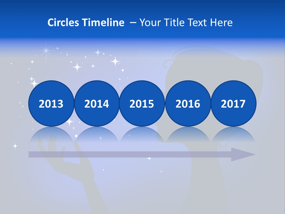 A Silhouette Of A Woman Holding A Star In Her Hand PowerPoint Template