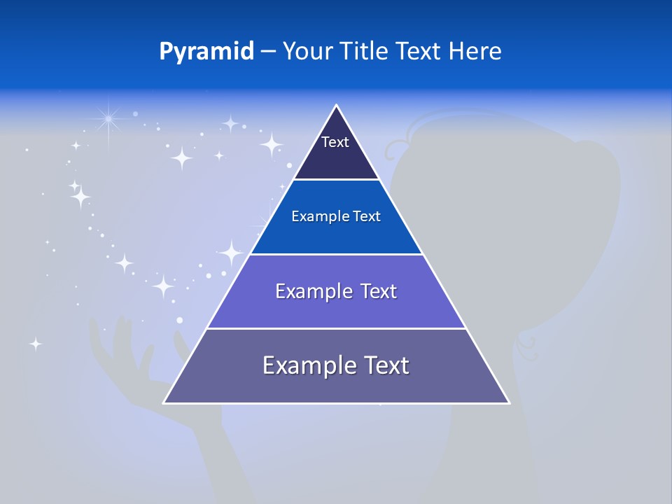 A Silhouette Of A Woman Holding A Star In Her Hand PowerPoint Template