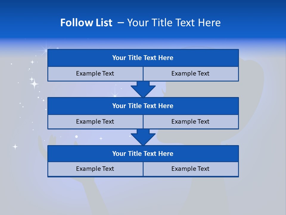 A Silhouette Of A Woman Holding A Star In Her Hand PowerPoint Template