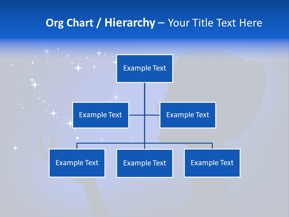 A Silhouette Of A Woman Holding A Star In Her Hand PowerPoint Template