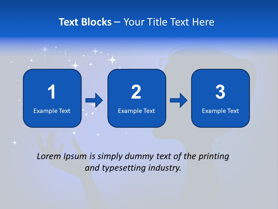 A Silhouette Of A Woman Holding A Star In Her Hand PowerPoint Template