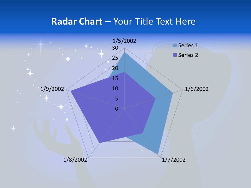 A Silhouette Of A Woman Holding A Star In Her Hand PowerPoint Template