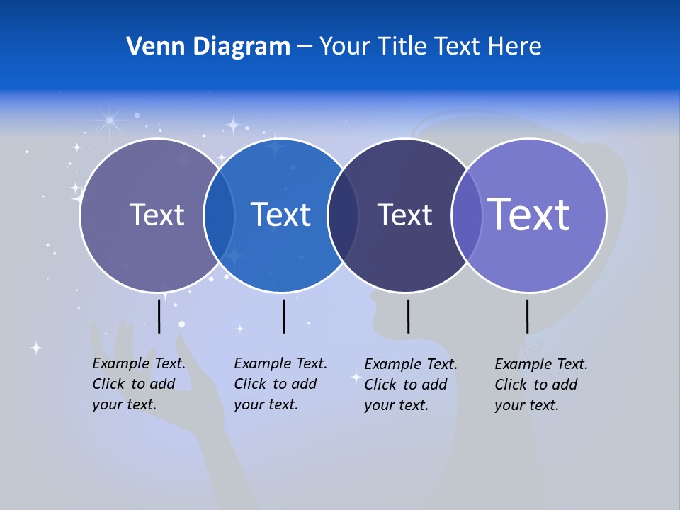 A Silhouette Of A Woman Holding A Star In Her Hand PowerPoint Template
