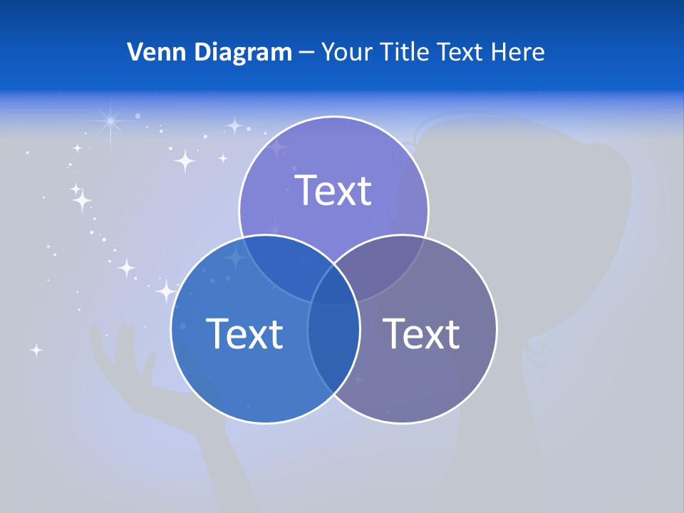 A Silhouette Of A Woman Holding A Star In Her Hand PowerPoint Template