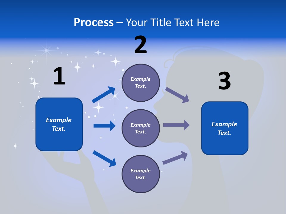 A Silhouette Of A Woman Holding A Star In Her Hand PowerPoint Template