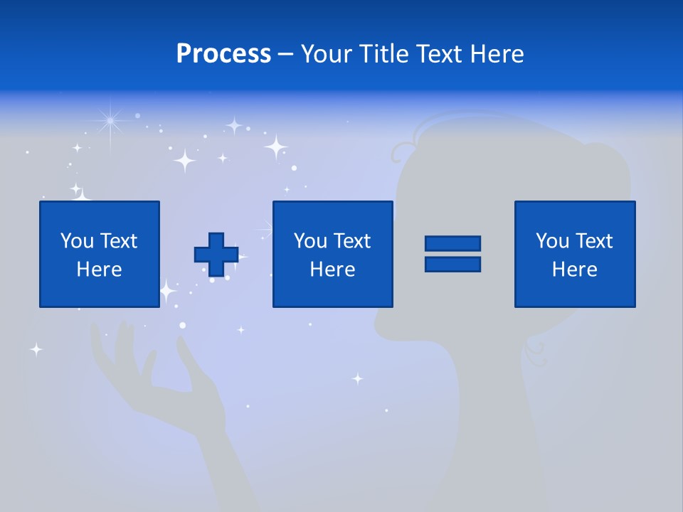 A Silhouette Of A Woman Holding A Star In Her Hand PowerPoint Template